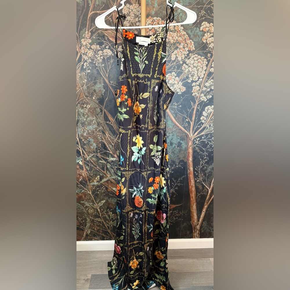 Anthropologie Tie-Neck Column Midi Dress - Picture 5 of 6